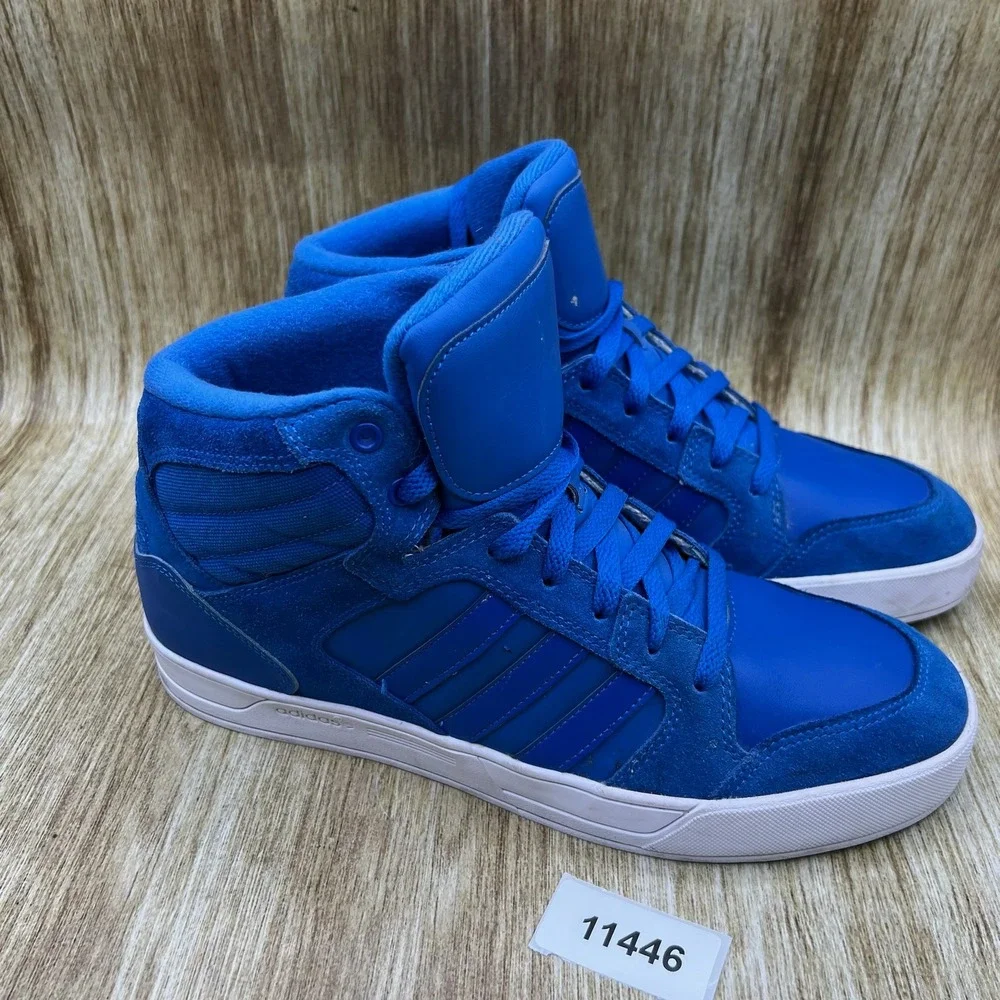 Adidas Neo Raleigh Mid Men's Size 10 Blue High Top Suede Sneakers F99089